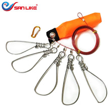 Load image into Gallery viewer, SANLIKE Fish Lock Buckles Fish Lock Belt to Insert Wire 5 Meters Stainless Steel Wire String Rope Fish Control