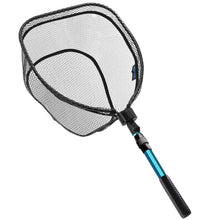 Load image into Gallery viewer, SANLIKE Folding Fishing Landing Net Telescopic Rubber Coating Nylon Handle Mesh for Carp Fishing Tackle Catching Releasing