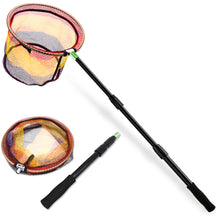 Load image into Gallery viewer, SANLIKE Fishing Net Folding Landing Net with Extra Long Telescoping Pole Handle Foldable Catch Fish Tool for Kids and Adults
