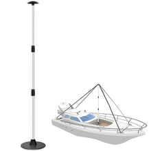 Load image into Gallery viewer, SANLIKE Boat Cover Support Pole 3 Section Aluminum Telescoping Adjustable Lightweight Boat Cover Support Pole for Yachts Fishing