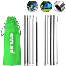 Load image into Gallery viewer, SANLIKE Tent Pole Tarp Pole Canopy Pole 2 Sets Adjustable Sunshade Tent Awnings Support Outdoor Camping Accessories