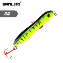 Load image into Gallery viewer, SANLIKE Fake Lures Freshwater Sea Fishing Baits Fishing Equipment 10 cm / 15.6G artificial fishing bait Snake head pencil bait