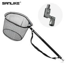 Load image into Gallery viewer, SANLIKE 3m/5m/6m Fishing Net Carbon Portable Retractable Collapsible Landing Handlebar PE Net with Grey Adaptor Fishing Gear