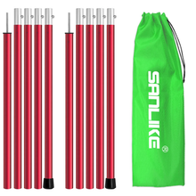Load image into Gallery viewer, SANLIKE 2 Sets Aluminium tent poles Thick OD 19mm waterproof poles Collapsible camping sunshade poles Outdoor camping tools