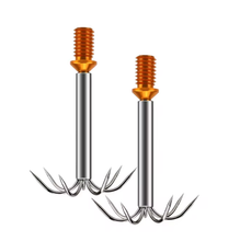 Load image into Gallery viewer, SANLIKE Fishing Gaff Stainless Steel Anchor Cuttlefish Squid 7 Pin Fish Hooks 1/2 Inch Thread Diameter Fishing Tackle Tool
