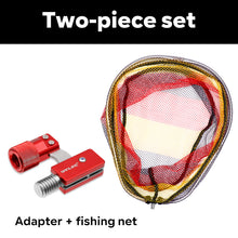 Load image into Gallery viewer, SANLIKE Folding Fishing Nets Adapters Collapsible Handle Landing Dip Mesh Folding Head 12mm Screw PE Net Fishing Accessory Tool
