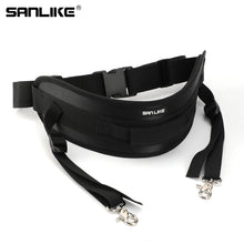 Load image into Gallery viewer, SANLIKE Fishing Waist Belt Adjustable Protective Durable for Sea Fishing One Piece Waist Belt Black

