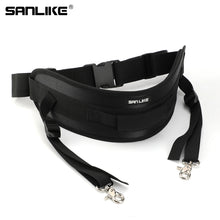 Load image into Gallery viewer, SANLIKE Fishing Waist Belt Adjustable Protective Durable for Sea Fishing One Piece Waist Belt Black