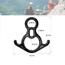 Load image into Gallery viewer, SANLIKE Climbing Keychain Shape Hook Buckle Clip Travelling Easy Carrying Durable Safety Carabiner Outdoor Climbing Equipment