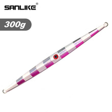 Load image into Gallery viewer, SANLIKE Sea Fishing Luminous Iron Plate Lure 300g Slow Rocking Iron Plate Lead Bait Bionic Fake Lures plate lead bait fish bait