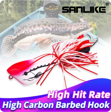 Load image into Gallery viewer, SANLIKE ABS Plastic Hard Bait Thunderfrog Lures Fishing Lures with Smooth Spray Paint Pro Bionic Barbed Hooks Fishing Tools