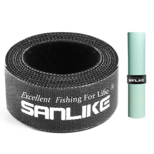 Load image into Gallery viewer, SANLIKE Multifunctional Fishing Reels strap 1.5m*2.6cm Black Autohesion Fishing Rod Tie Holders Straps Belts Fishing Accessories