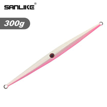 Load image into Gallery viewer, SANLIKE Sea Fishing Luminous Iron Plate Lure 300g Slow Rocking Iron Plate Lead Bait Bionic Fake Lures plate lead bait fish bait