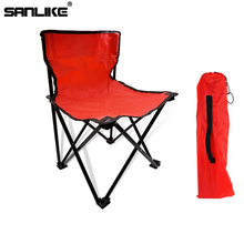 Load image into Gallery viewer, SANLIKE Outdoor Folding Chair Beach Arm Chair Steel Tube Picnic Fishing Barbecue Portable Fishing Chair lawn folding chair