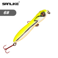 Load image into Gallery viewer, SANLIKE Fake Lures Freshwater Sea Fishing Baits Fishing Equipment 10 cm / 15.6G artificial fishing bait Snake head pencil bait
