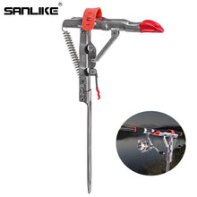 Load image into Gallery viewer, SANLIKE Fish Rod Holder Stainless Steel Folding Automatic Bracket Sea Rod Spring Automatic Rod Lifting Bracket Fishing Tool
