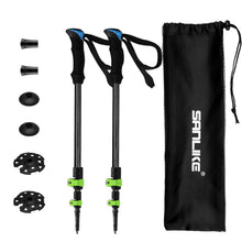 Load image into Gallery viewer, SANLIKE 1.1m Ultralight Trekking Poles Non-slip Crutch Three-section Adjustable Carbon Fiber Trekking Pole Walking Pole