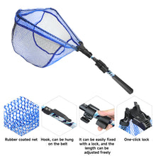 Load image into Gallery viewer, SANLIKE Fishing Net Glass Fibre Pole Telescoping Foldable Landing Net Retractable Rod Handle Fishing Equipment Accessories