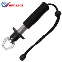 Load image into Gallery viewer, SANLIKE Stainless Steel Portable Fishing Lip Clip EVA Handle Corrosion Resistant For Saltwater Freshwater Control Fishing Tools