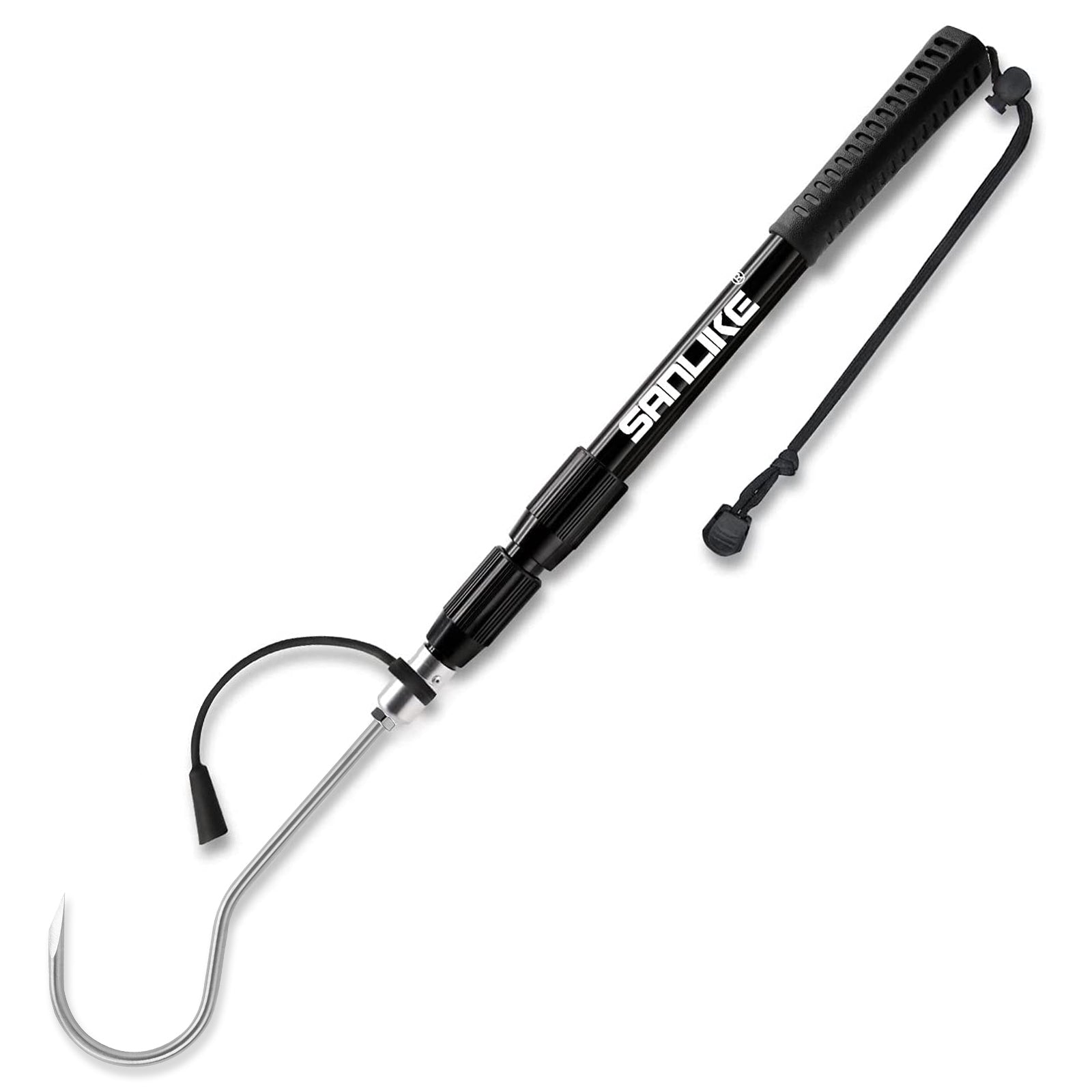 SANLIKE Telescopic Fishing Gaff with Stainless Fish Spear Hook Gripper