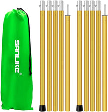 Load image into Gallery viewer, SANLIK 2 Set Tent Poles Aluminum Tarp Poles Easy Adjustable Collapsible Camping Sunshade Support Rod Outdoor Tool