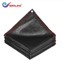 Load image into Gallery viewer, High shading rate new polyethylene black sunshade net 12-pin seiko edging black sunshade tarpaulin roof balcony courtyard camping essential sunscreen, windproof, anti-aging, warm and moisture-proof, more durable