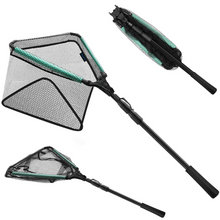 Load image into Gallery viewer, SANLIKE Floating Fishing Net Fish Folding Landing Net with Telescopic Pole Handle Durable Rubber Coated Collapsible Net Fishing