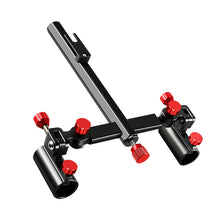 Load image into Gallery viewer, SANLIKE Aluminium-magnesium alloy fishing box double turret bracket universal thickening frame seat double rod fishing tackle
