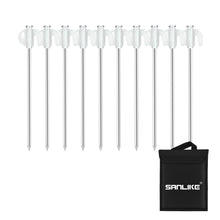 Load image into Gallery viewer, SANLIKE 10pcs/Set 20cm Floor Nails T Word With Luminous Iron Galvanized Outdoor Camping High Strength Tent Pegs Stakes Nails