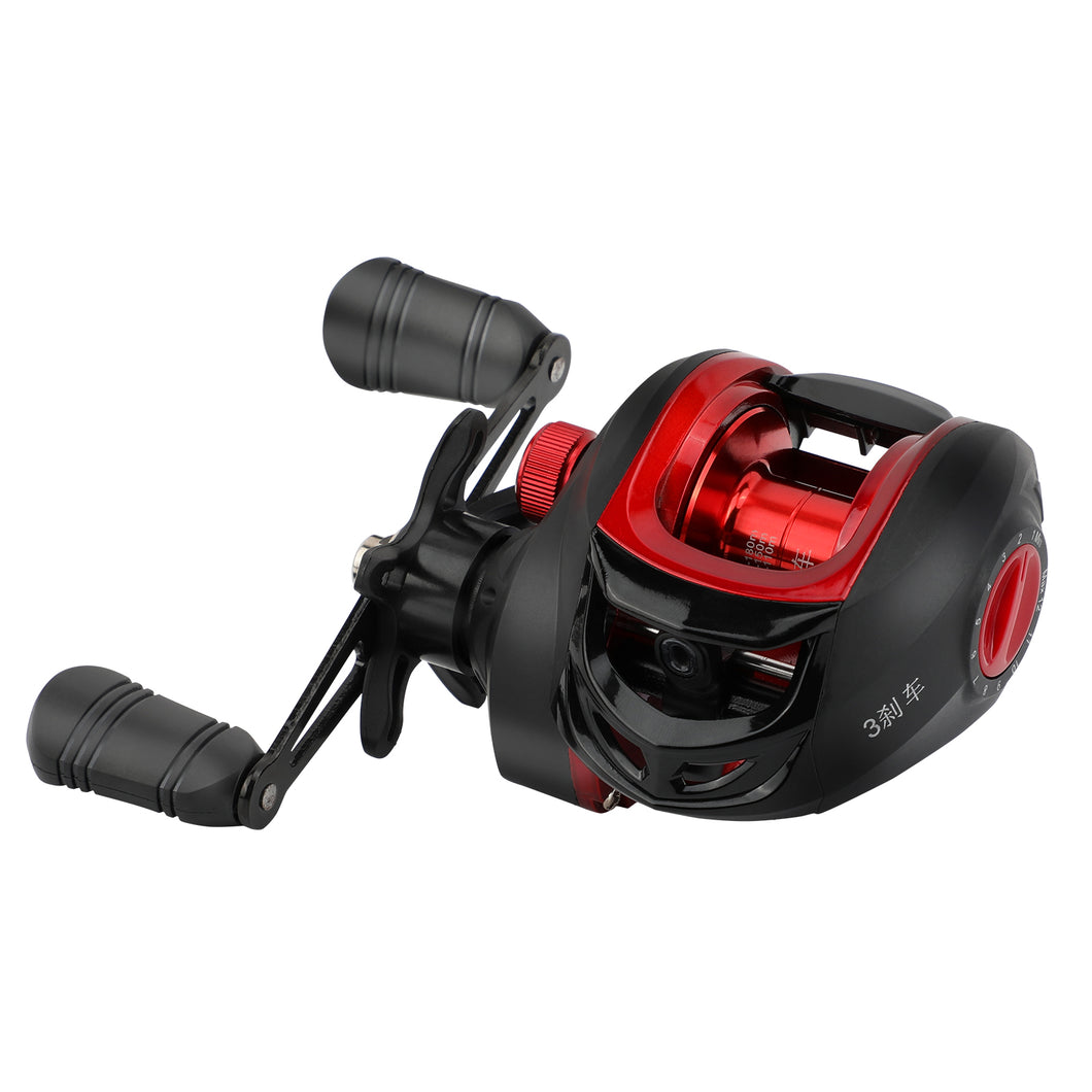 SANLIKE Baitcasting Reel Right Left Hand Light Weight Gear Ratio 7.1:2 Max Drag 8KG High-speed Fishing Reel Tackle
