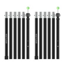Load image into Gallery viewer, SANLIKE 2 pcs Tarp Pole for Tent Aluminum Pole Foldable Camping Awning Poles Glass Bead Spring Connection with Storage Bag