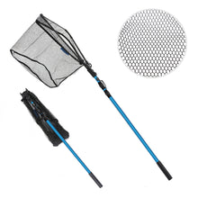 Load image into Gallery viewer, SANLIKE 180cm/220cm Fishing Net Portable Telescopic Folding Landing Handle Aluminium Alloy Pole Coated Net Fishing Accessories