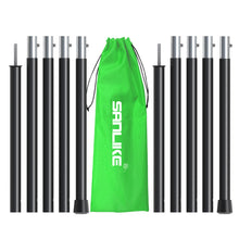 Load image into Gallery viewer, SANLIK 2 Set Tent Poles Aluminum Tarp Poles Easy Adjustable Collapsible Camping Sunshade Support Rod Outdoor Tool