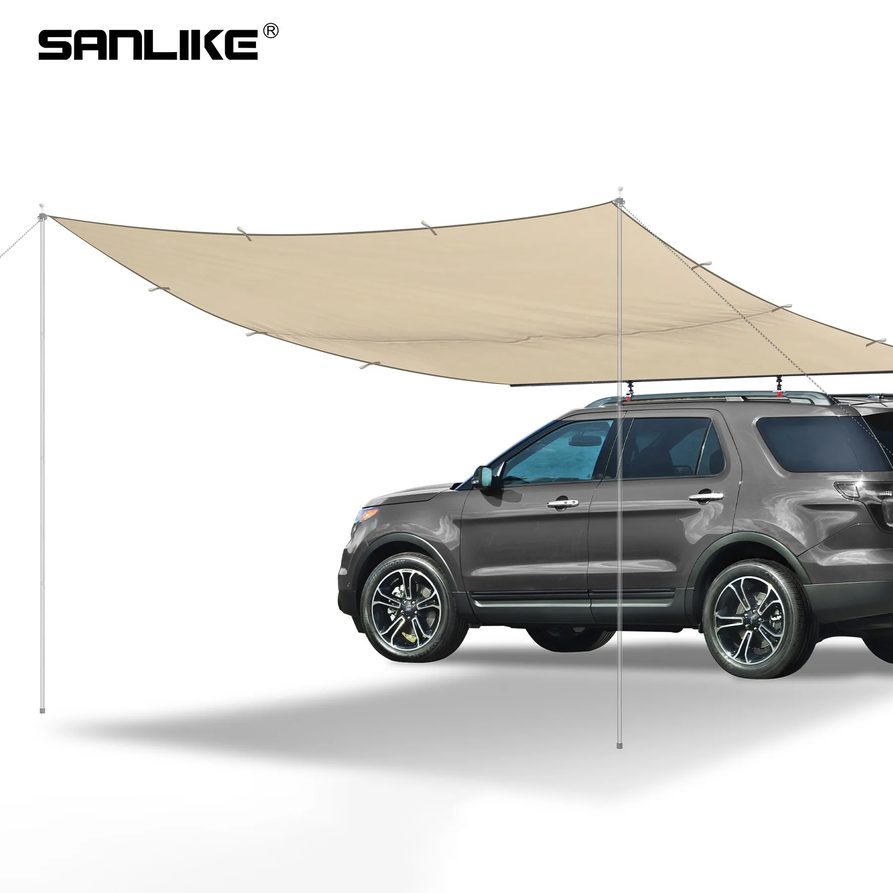 suv tarp SANLIKE Car Awning Vehicle Tarp Awning Outdoor Off-Road Camping Set Wa – SANLIKE STORE