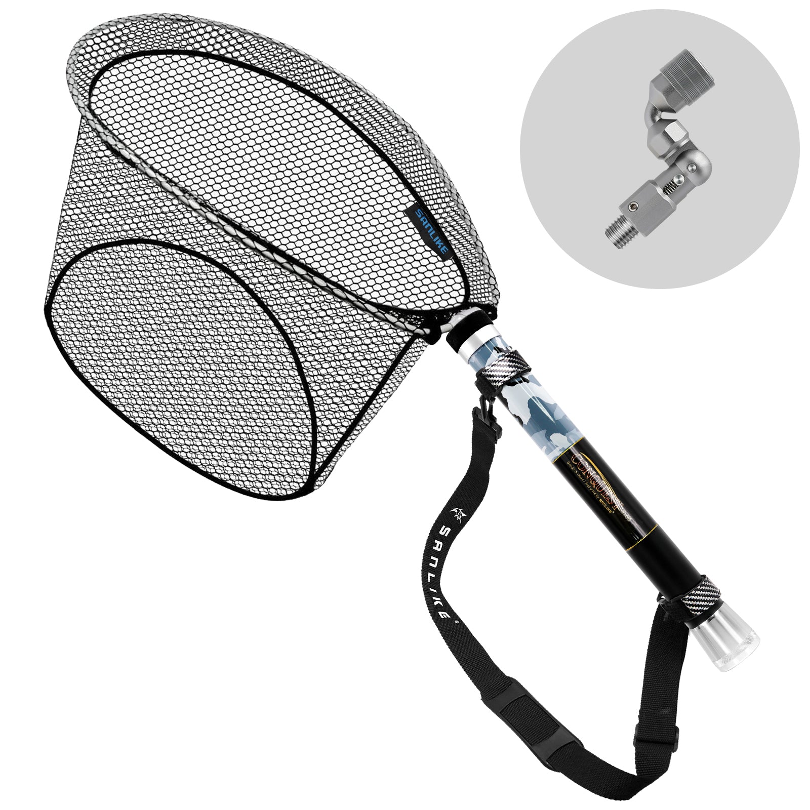compact telescopic fishing net Foldable Collapsible Durable Strong Safe Catch and Release Fish Landing Net FN001 16"/40cm Buyers Guide to Landing Nets. Fishing Landing Net with Telescoping