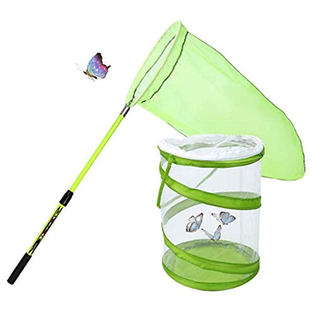 butterfly net fishing SANLIKE Insect and Butterfly Net Folding Telescopic Mesh Pop-up Habita – SANLIKE STORE