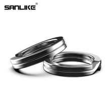 Load image into Gallery viewer, SANLIKE 100pcs Fishing Split Rings 4# to 12# Stainless Steel Solid Ring Jigging Assist Hook Connectors Fishing Tool Accessory