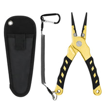 Load image into Gallery viewer, SANLIKE Straight Fishing Pliers Rustproof Aluminium Carbide Cutters Hook Remover Braided Fishing Line Cutting Tackle