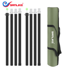 Load image into Gallery viewer, SANLIKE 2 sets of 240cm aluminium stable tent poles tarpaulin poles camping tent poles glass bead connection with storage bag