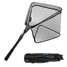 Load image into Gallery viewer, SANLIKE Fishing Landing Net Collapsible Retractable Portable Fish Friendly Triangle Design Nylon Mesh Aluminium Alloy Pole
