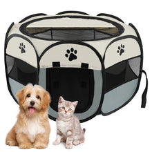 Load image into Gallery viewer, SANLIKE Portable Pet Playpen Small Dog Tent Crates Cage Indoor/Outdoor Pet Exercise Pen Tents Dog House Playground for Puppy Dog