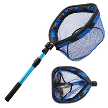 Load image into Gallery viewer, SANLIKE Collapsible Fishing Nets Floating Fishing Net for Fish Fishing Landing Net with Telescopic Pole Rubber Coated Landing Net for Freshwater Saltwater 40.82inch