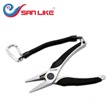 Load image into Gallery viewer, SANLIKE Multi-Function Fishing Pliers Tainless Steel Fishing Line Scissors Fishing Tackle Grip Split Ring Pliers Pesca Tool