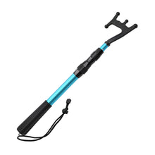 Load image into Gallery viewer, SANLIKE Blue Telescopic Hooks Floating Telescopic Aluminium Spear Rods Accessories Docking Push Rods Outdoor Fishing Tools