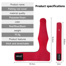 Load image into Gallery viewer, SANLIKE 6Pcs Fishing Rod Tie Holder Straps Reusable Elastic Bandage Belts Fastener Protector Cap Fishing Tools Accessories