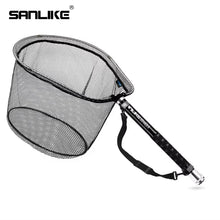 Load image into Gallery viewer, SANLIKE 3m Carbon Fibre Portable Retractable Pole Rubber Net Fishing Rod Set for Carp Tackle Catch and Release Fishing Tools