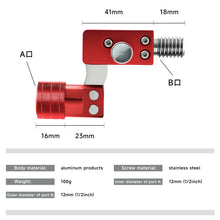 Load image into Gallery viewer, SANLIKE Folding Joint 1/2inch Thread Stainless Steel Fishing Rod Dip Net Adapter Joints Connector Fishing Tool Accessories