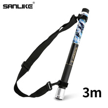Load image into Gallery viewer, SANLIKE 3m Camouflage Carbon Fibre Portable Retractable Fishing Landing Net Handle with Shoulder Strap Fishing Accessories