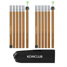 Load image into Gallery viewer, SANLIKE Tent poles 2 sets aluminium alloy tarpaulin poles foldable portable telescopic poles awning support accessories tools