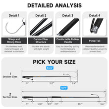 Load image into Gallery viewer, SANLIKE Carbon Fiber Fishing Gaff S316 Stainless Steel Hook Non-slip Handle